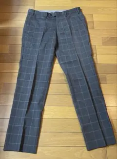 チェックパンツ