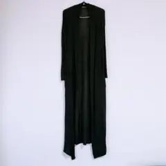 ZARA／春用 ロングカーディガン／ブラック／Ｓ