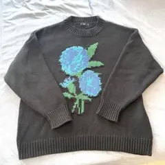 HARE フラワー刺繍　ニット