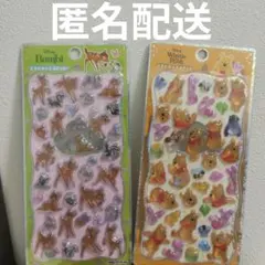 【正規品】プチドロップステッカー　バンビ　プーさん