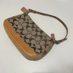 美品 COACH ロゴパターン ワンショルダー ハンドバッグ 8K01 Y2K