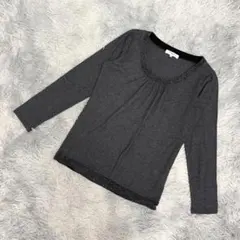 『NATURAL BEAUTY BASIC』　カットソー　シャツ　長袖　ラメ　Mのサムネイル
