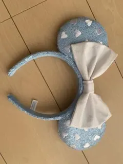 ディズニーランド　カチューシャ　着用1回のみ　水色　ミニー