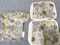花柄　抱っこ紐用カバー3点セット