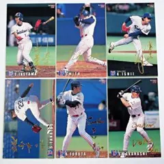 カルビー プロ野球カード 99　6種セット 箔押し サイン ヤクルトスワローズ