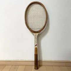 【希少・レトロ】ミズノ 木製テニスラケット CASTOR ウッドラケット 昭和のサムネイル