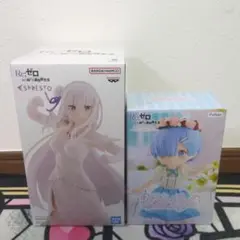 最新 美少女 Re:ゼロから始める異世界生活 リゼロフィギュア ２点セット