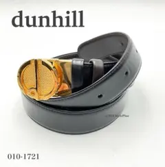 ダンヒル dunhill ベルト ｄ ロゴ バックル ゴールドカラー レザー 黒のサムネイル