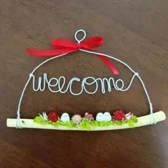 シマエナガのwelcome壁掛けのサムネイル