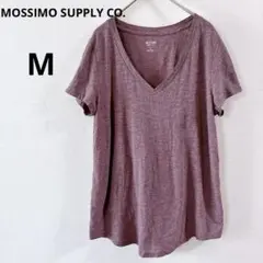 MOSSIMO Vネック 半袖Tシャツ M 杢ピンク くすみカラー モッシモのサムネイル