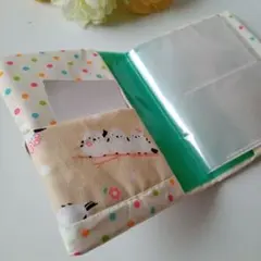 シマエナガ柄　カードケース　ポイントカードケース　マイナ入れ　ハンドメイド