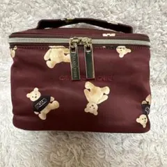 ジェラートピケ♡ベア柄メイクポーチ