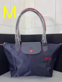 ロンシャン　Longchamp トートバッグ　 ネイビー M