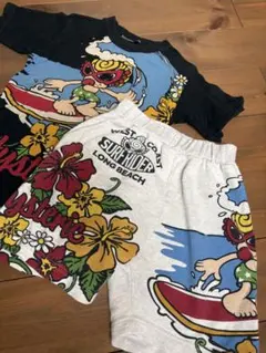 ヒステリックミニ　サーフィンキャラクター Tシャツ