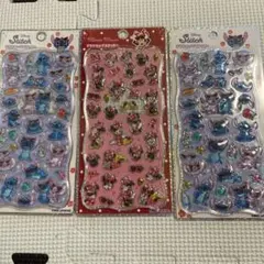 ディズニー スティッチ ミニー　プチドロップステッカー 3枚セット