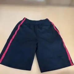 ハーフパンツ 赤ストライプ140