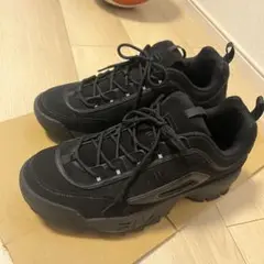 美品⭐︎FILA ブラック スニーカー ダッドシューズ メンズ