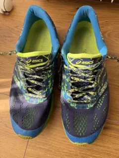 asics ランニングシューズ ネイビー/グリーン/ブルー