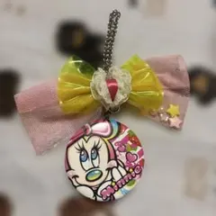 ミニー リボンキーホルダー鏡付き