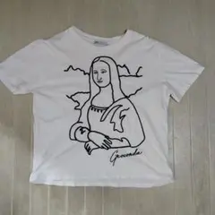 ZARA モナリザ イラスト Tシャツ Mサイズ