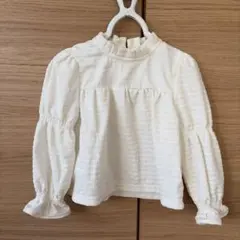 H&M ホワイト 長袖ブラウス 90㎝