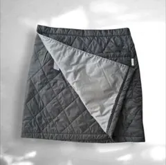 【美品】ミズノ ブレスサーモ 巻きスカート リバーシブル 茶 ベージュ 防寒 F