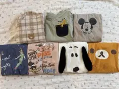 80 ロンパース 男の子 まとめ売り 半袖 夏服 キャラクターのサムネイル