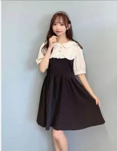 Heather ジャガードバルーンリボンミニワンピース - メルカリ