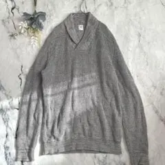 ギャップ　長袖ニット　綿100 ショールカラーオーバーセーター