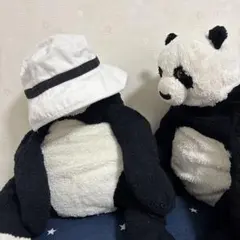 バケットハット ホワイト ブラックライン帽子だけ出品
