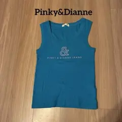 PINKY & DIANNE JEANS タンクトップ ブルー　Mのサムネイル