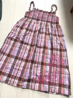 OshKosh B'gosh チェック柄 ワンピース 140cm 美品のサムネイル