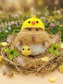 はむにぎり　ピヨちゃん着せ替え(2点セット)⚠️コットン糸使用