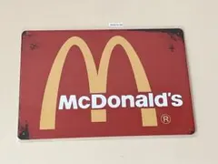 McDonald's ブリキ看板 インテリア 昭和レトロ