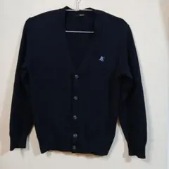 ネイビー Vネックカーディガン