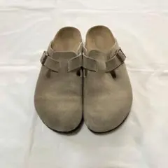 【未使用】 ビルケンシュトック ボストン 39 25㎝ サンド BIRKENSTOCK ビルケンシュトック ボストン スエードレザー