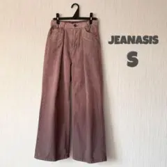 JEANASIS タックデニムワイドパンツ パープル
