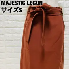 MAJESTIC LEGON テラコッタ タイトスカート リボン付き 【258】のサムネイル