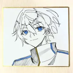 【手描きイラスト】 オリジナルキャラクター　「　ジャージ　」　色紙イラスト