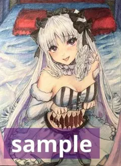 オリジナル 手描き アナログイラスト コピック 中色紙 22 - メルカリ