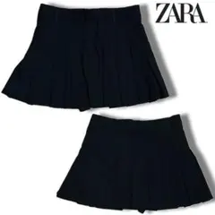 ZARA プリーツスカート 黒 インパン付き