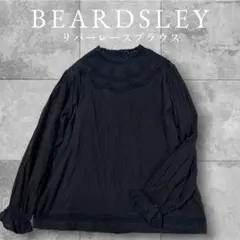 BEARDSLEY リバーレースヨークブラウス 長袖　ブラックのサムネイル