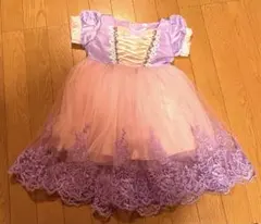 ラプンツェルモチーフ キッズドレス ディズニー コスプレ 子供服