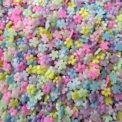 パステルカラー 花型 ネイルパーツ