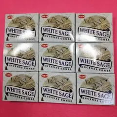 インドお香　空気浄化　運気アップ　WHITE SAGE コーン　9こセットのサムネイル