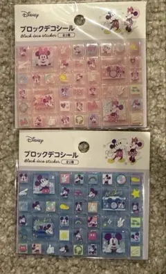 ディズニー　ミッキー ミニー タイルシール2枚セット