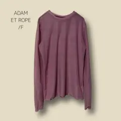 3192　【ADAM ET ROPE】シアートップス　ピンク　F　透け感　メロウ