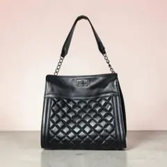 NAGATANI キルティングショルダーバッグ　チェーンバック　ブラックのサムネイル