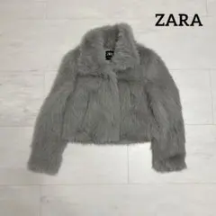 ZARA フェイクファーショートコート