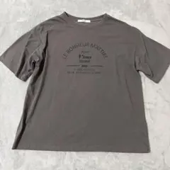 DISCOAT ロゴプリント 半袖Tシャツ グレーのサムネイル